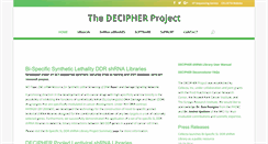 Desktop Screenshot of decipherproject.net