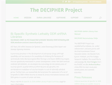 Tablet Screenshot of decipherproject.net